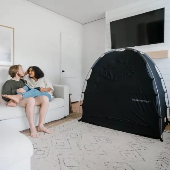SlumberPod Portable Privacy Pod Blackout with Fan  image {9}