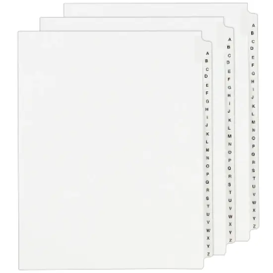 Avery A-Z Legal Exhibit Dividers, Unpunched, 3 Sets (21866) image {6}
