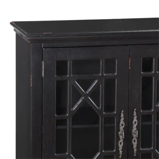 Eliza Wood Sideboard in Antique Black - Lexicon image {3}