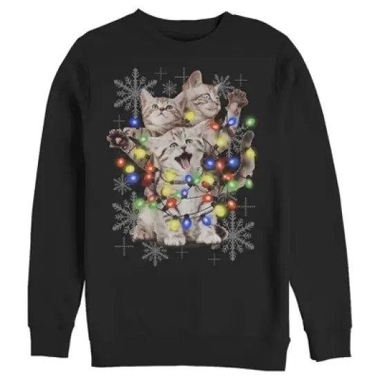 Men's Lost Gods Kitten Lights Sweatshirt image {3}