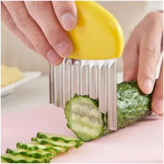 Kitcheniva Wavy Crinkle Cutter Set 4 Pcs image {2}