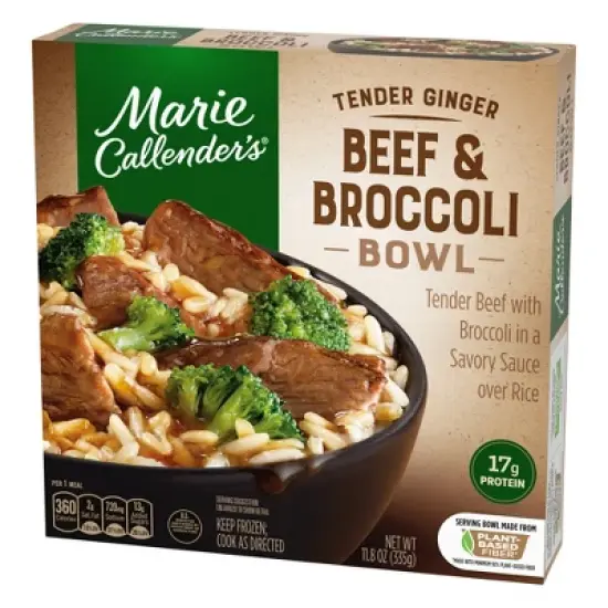 Marie Callender's Frozen Tender Ginger Beef & Broccoli Bowl - 11.8oz image {1}