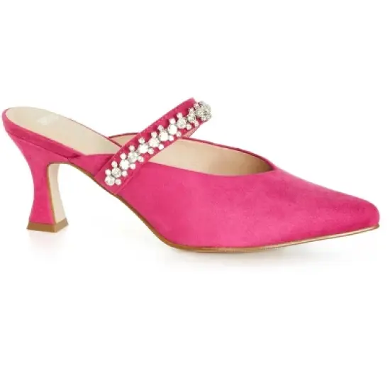Women's WIDE FIT Paisley Heel - hot pink | AVENUE image {7}