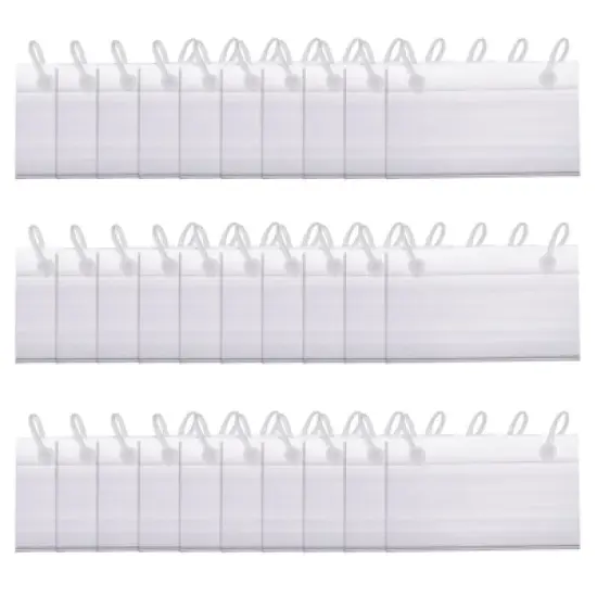 Unique Bargains Wire Shelf Label Holder with Label Paper for Baskets image {6}