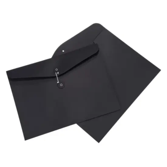 Unique Bargains Paper Document Letter Organizing A4 File Envelopes Balck 2 Pcs image {5}