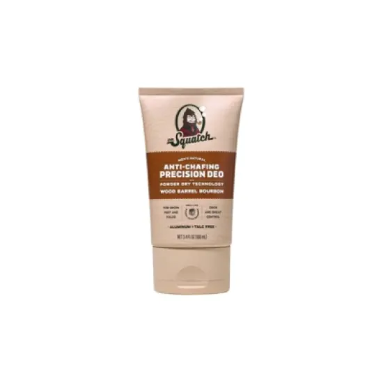 DR. SQUATCH Men's Natural Solid Deodorant&nbsp;Anti-Chafing Precision Wood Barrel Bourbon - 3.4 fl oz image {4}