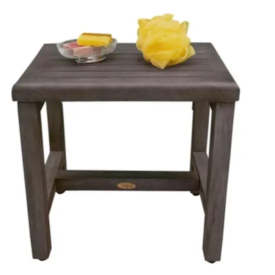 CoastalVogue&reg; Eleganto&reg; 18" Wide Shower Bench in Antique Gray Finish image {4}