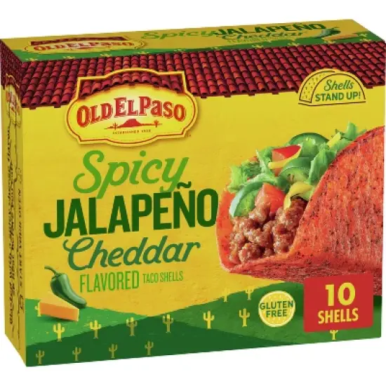 Old El Paso Gluten Free Taco Shells Bold Jalapeno Cheddar - 5.4oz image {10}