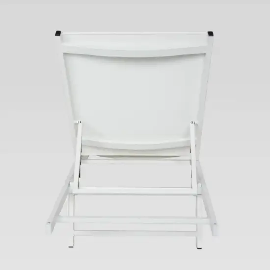 Salton Aluminum Chaise Lounge: Weather-Resistant, Adjustable Backrest - Christopher Knight Home image {2}