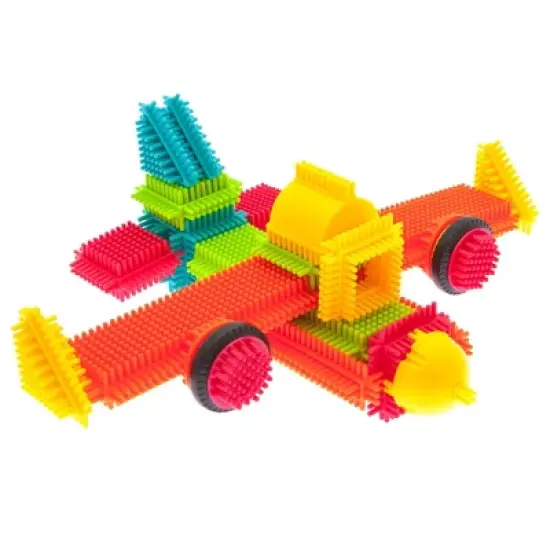 PicassoTiles&reg; Bristle Lock Tiles Building Blocks, 120-Piece image {3}