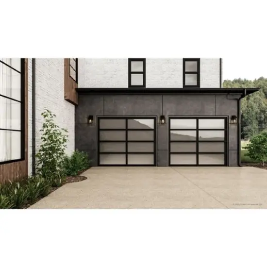 Urban Ambiance Luxury Farmhouse Outdoor Wall Sconce 11.875''H x 5.5''W,  Midnight Black Finish,  Macon Collection, UHP1385 image {1}