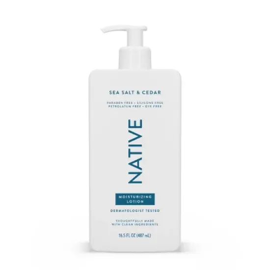 Native Body Lotion Pump - Sea Salt & Cedar - 16.5 fl oz image {6}