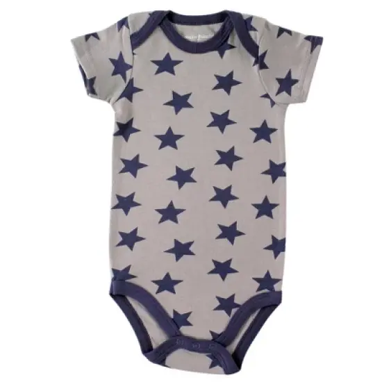 Luvable Friends Baby Boy Cotton Bodysuits 5pk, Rocket image {5}