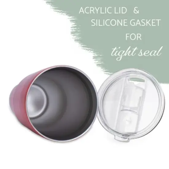 100 North 30 Ounce Stainless Steel On the Go Travel Tumbler With Push Top Lid, America Red image {3}