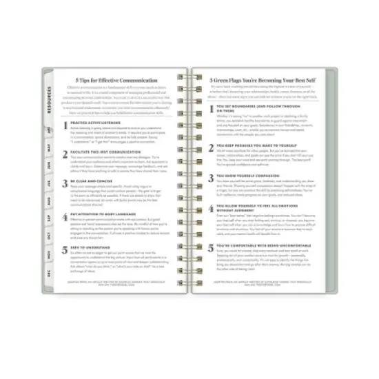 Blue Sky The Everygirl Weekly/Monthly Planning Calendar 3.625"x6.125" Soft Sage image {2}