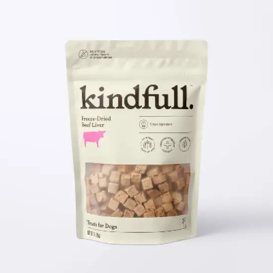 Freeze-Dried Dog Treats Beef Liver - 3oz - Kindfull&trade; image {3}