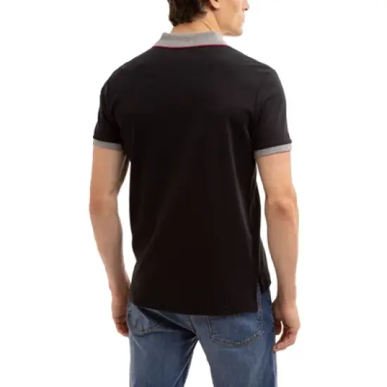 U.S. Polo Assn. Men's Slim Fit Multicolor Interlock Polo Shirt with Big Pony image {1}