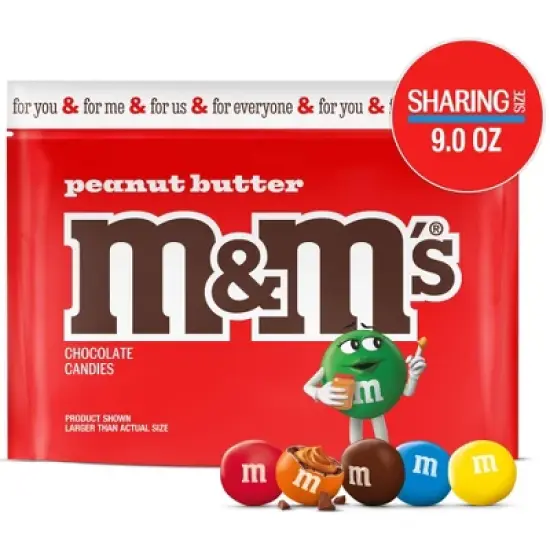 M&M's Peanut Butter Chocolate Candy - Sharing Size - 9oz image {11}