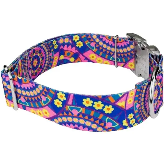 Country Brook Petz HossFit Jr Wide Premium  Dog Collar - Groovy Collection image {3}