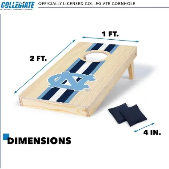 NCAA North Carolina Tar Heels 1'x2' Wood Cornhole Set image {4}