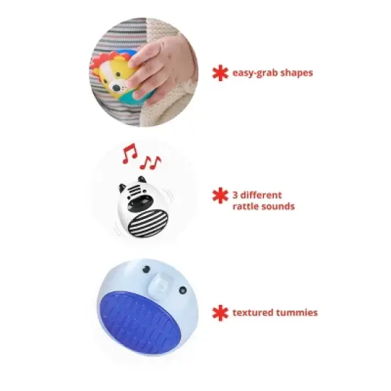 Skip Hop Jungle Beats Baby Egg Shaker image {1}