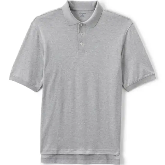 Lands' End School Uniform Men's Long Sleeve Interlock Polo Shirt image {7}