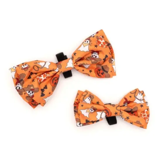 The Worthy Dog Howdyween Bow Tie - Adjustable Pet Collar Accessory image {3}
