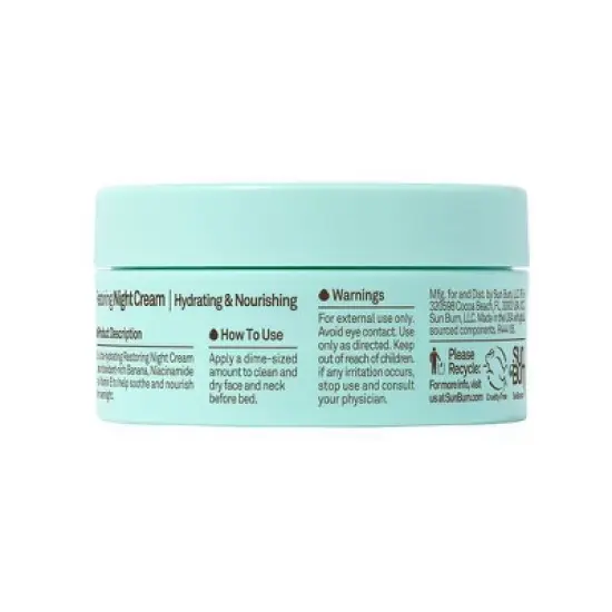 Sun Bum Restoring Facial Night Cream - 1.5 oz image {6}