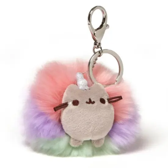 Enesco Pusheenicorn Pusheen Unicorn 4" Plush Poof Keychain image {1}