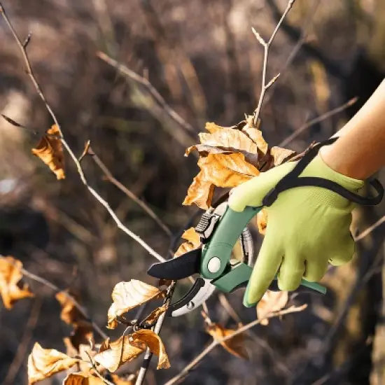 Nevlers Anvil Garden Shears - Stainless Steel Blade, Green image {3}