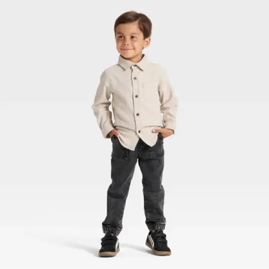 Toddler Boys' Long Sleeve Woven Button-Down Shirt - Cat & Jack&trade; image {2}