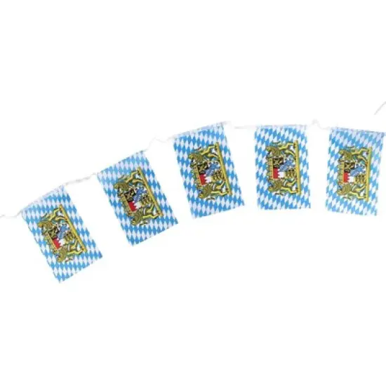 Juvale Bavarian Oktoberfest String Flags, Decorative Pennant Banner (80 Feet) image {2}