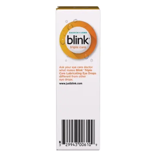 Blink Triple Care Hydrating and Lubricating Eye Drops for Dry Eyes - 10ml image {9}