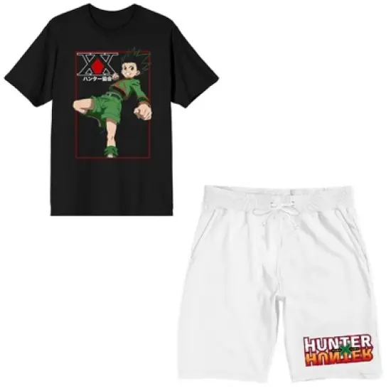 Hunter X Hunter Gon Freecss Men's Short Sleeve Shirt & Sleep Shorts Set image {5}