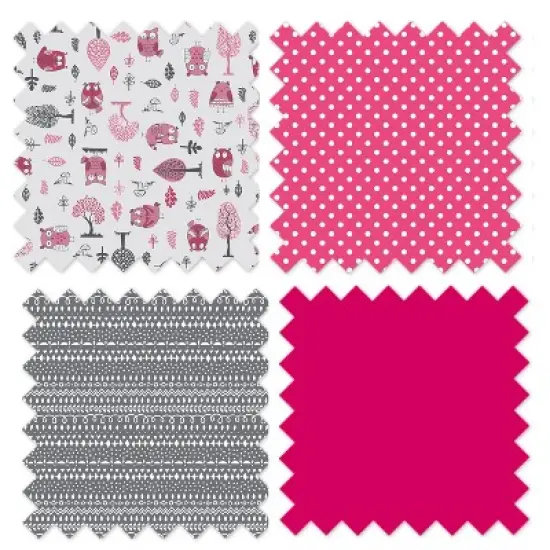 Bacati - Baby Activity Gyms & Playmats (Owls Pink Gray) image {4}