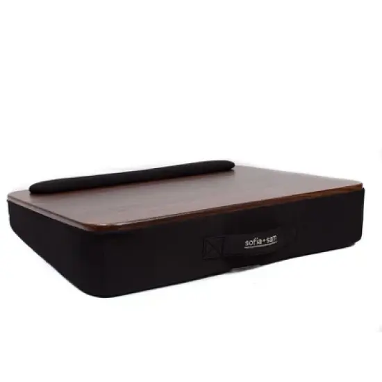 Sofia + Sam All Purpose Lap Desk (Wood top) with Memory Foam image {4}