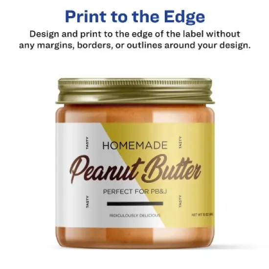 Avery Matte White Rectangle Labels, 3" x 7" image {2}