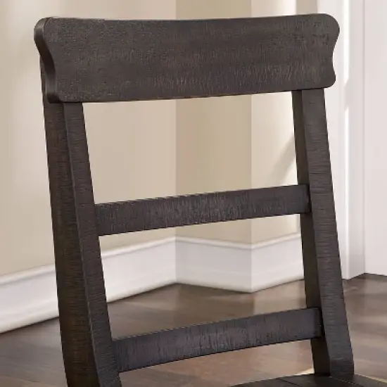 2pk Strasbourg Rustic Ladder Back Side Chairs - HOMES: Inside + Out image {5}