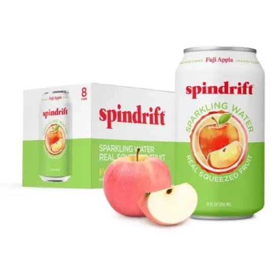 Spindrift Fuji Apple Sparkling Water - 8pk/12 fl oz Cans image {6}