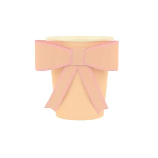 Meri Meri Pastel Bow Cups (Pack of 8) image {1}