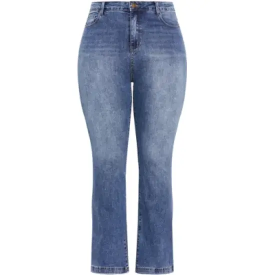 Women's Plus Size Harley Lily Bootleg Jean - mid denim | CITY CHIC image {3}