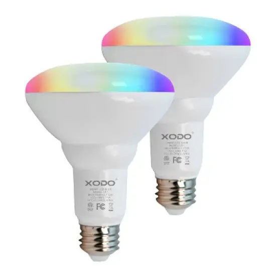XODO Lb1 (2-pack) Smart Wi-Fi BR30 E26 Dimmable Flood Light Bulb image {1}