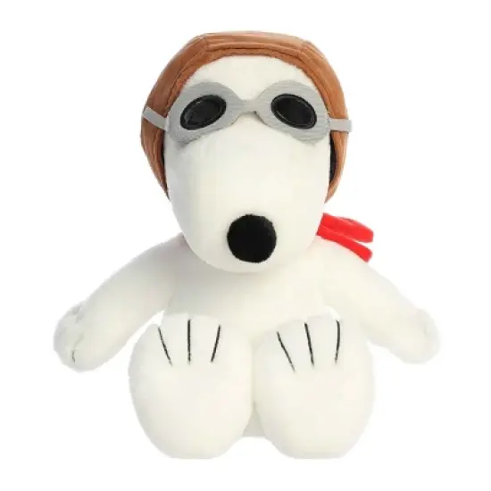 Aurora Large Flying Ace Peanuts Adorable Stuffed Animal White 12.5" image {1}