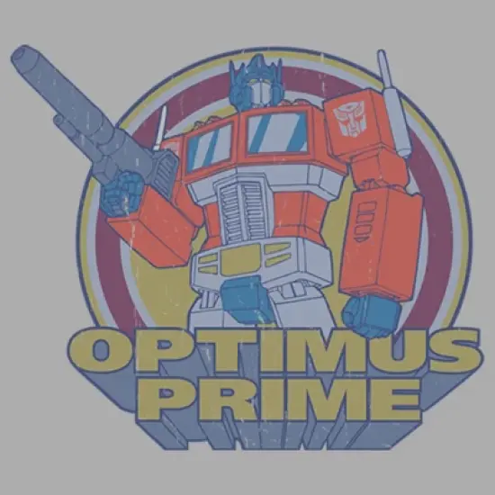 Boy's Transformers Optimus Prime Retro Circle T-Shirt image {1}