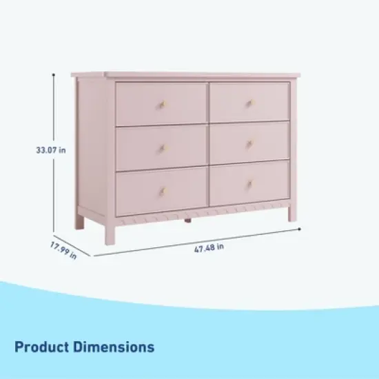 Graco Sasha 6-Drawer Double Dresser image {5}