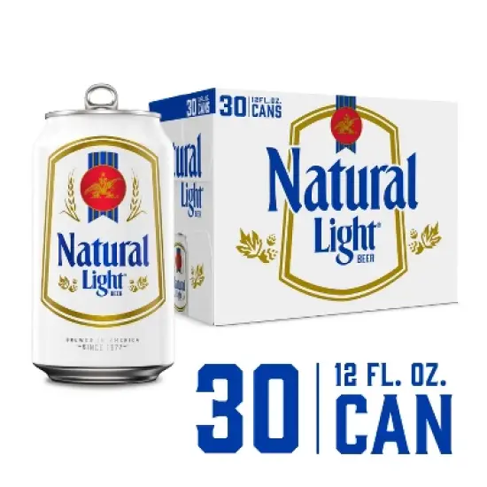 Natural Light Beer - 30pk/12 fl oz Cans image {1}