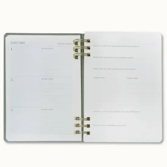 Wit & Delight 2025 Weekly/Monthly Planner 8"x5.75" Double Spiral Evergreen: Calendar, January-December, All Ages image {8}