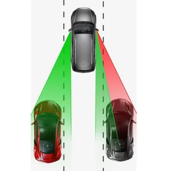 Lebogner HD Glass Blind Spot Mirrors For All Cars, SUV, And Trucks - 2 Pack image {2}