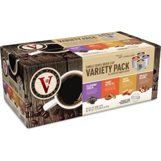 Victor Allen's Coffee Sweet and Salty Variety Pack Single Serve Coffee Pods Medium Roast Coffee - 96ct image {1}
