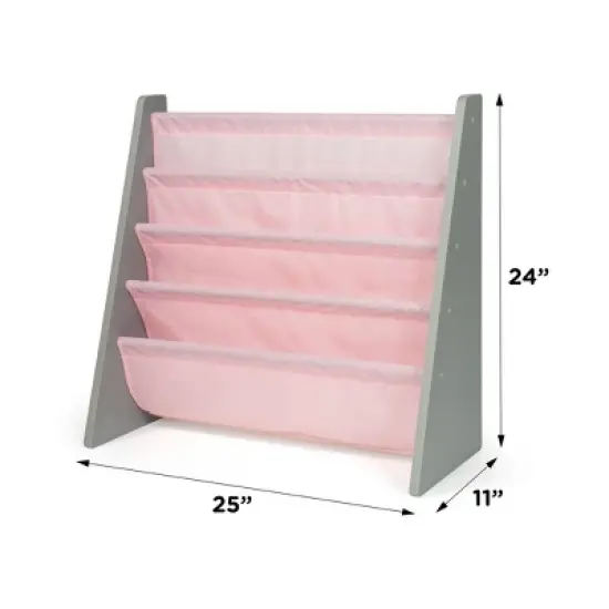 Kids' Bookshelf 4 Tier Book Organizer Seafoam - Humble Crew image {2}